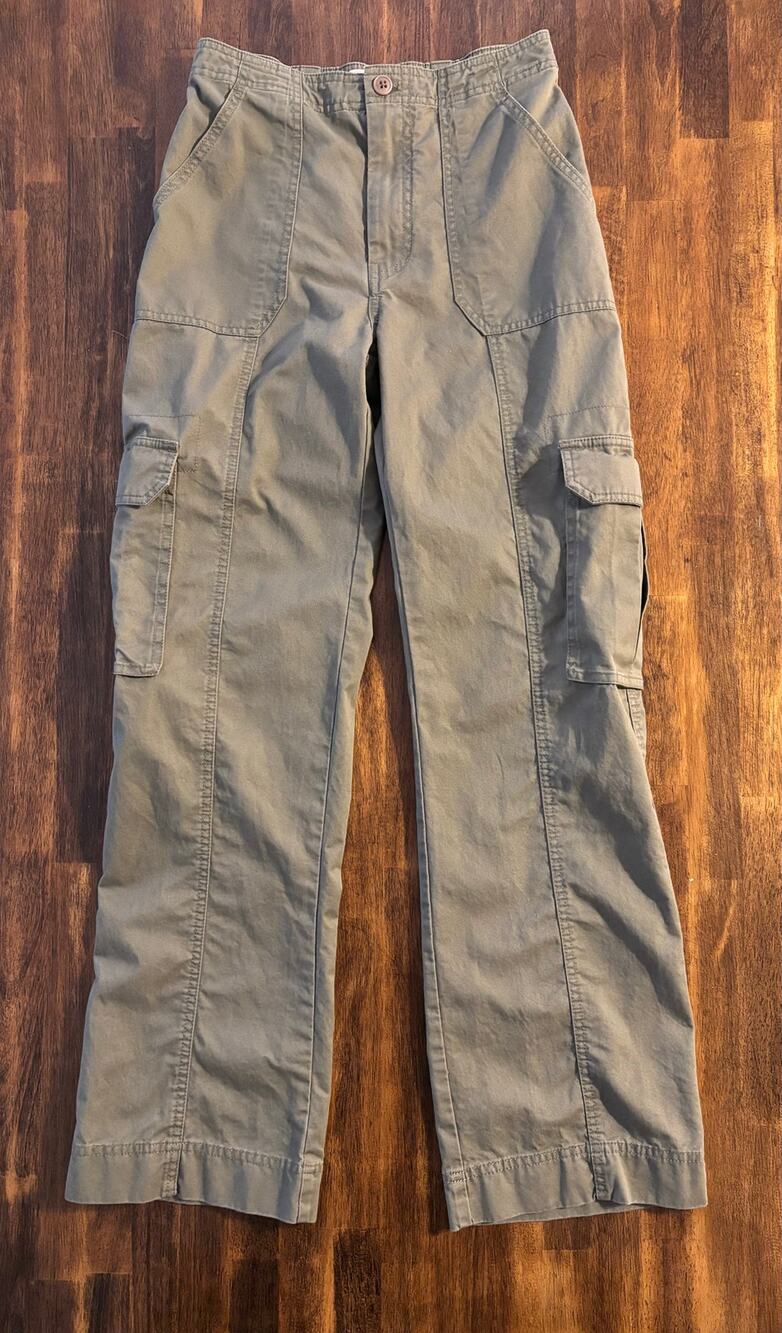 Abercrombie Size 0 / 25 x 30 Cargo Pants 100% Cotton Straight Leg High Rise